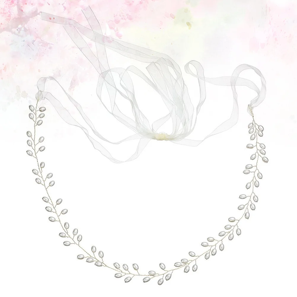 لؤلؤة العروس حزام الشريط فستان الزفاف حزام الزفاف حزام وشاح أنيق للعرائس وصيفات الشرف والمناسبات الرسمية الزفاف #5