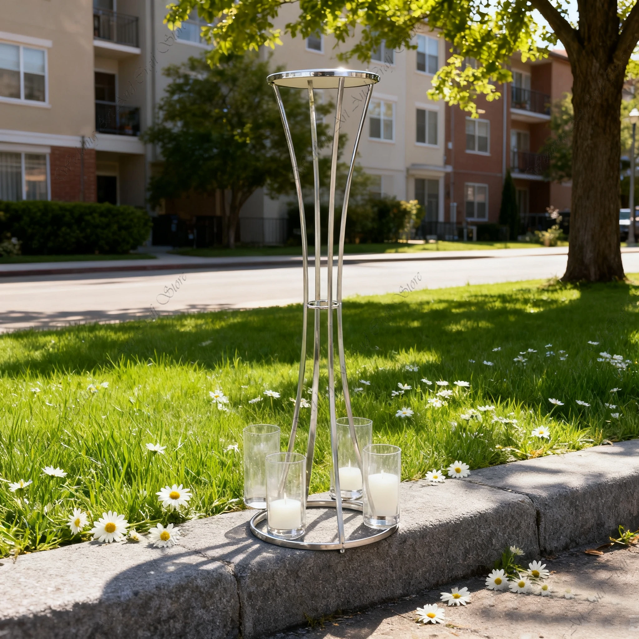 6pcs f30 97cm Metal Flower Stand Candle Holder Centerpiece Bases Wedding Pathway Stand Walk Way Pillars for Wedding ivy520