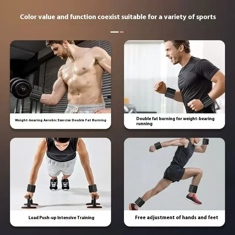 1 paire de poids de poignet et de cheville pour femmes et hommes, poids réglables, bracelet porteur pour les sports de Yoga, la course, les entraînements de gymnastique Cardio