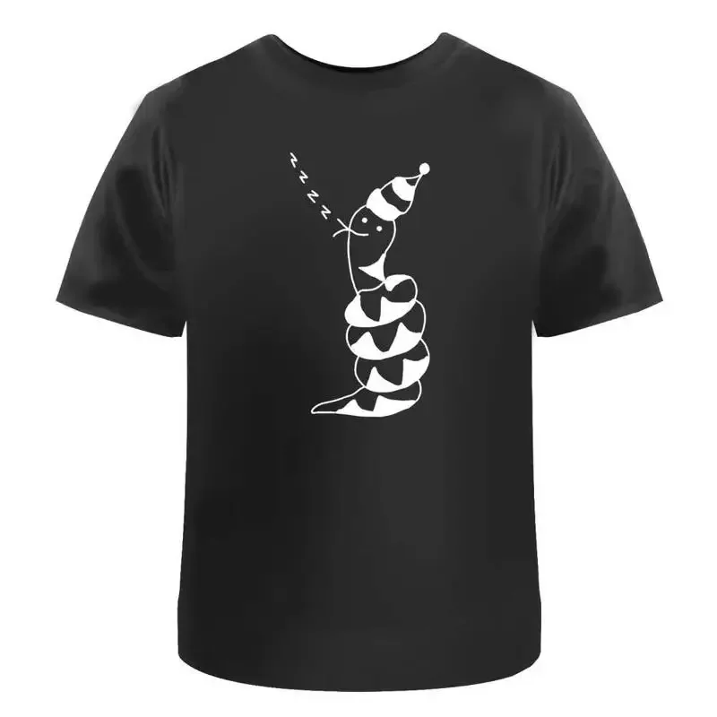 Snake Ready For Bed' Cotton T Shirt Ta040698