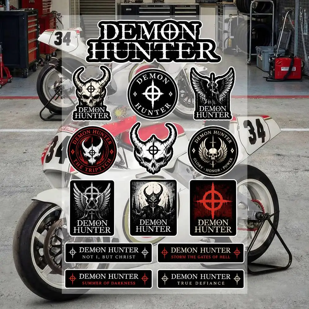 

D-eM-on H-unter Aesthetic Graffiti Stickers Waterproof PVC Decals for Motorcycle Skateboard Car Helmet Notebook DIY Decoration