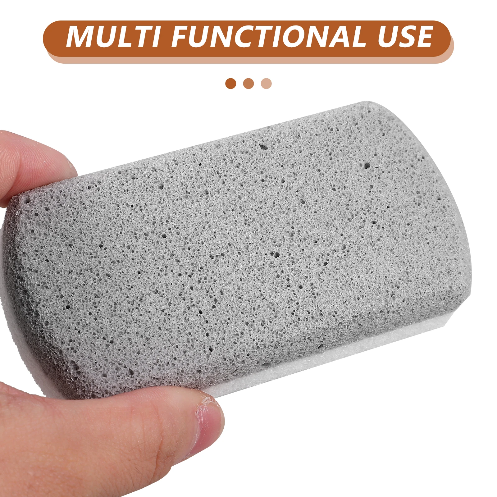 4pcs Grey Pumice Stone Foot File Callus Remover Handheld Pedicure Tool Handheld Pedicure File Foot Care Salon Use