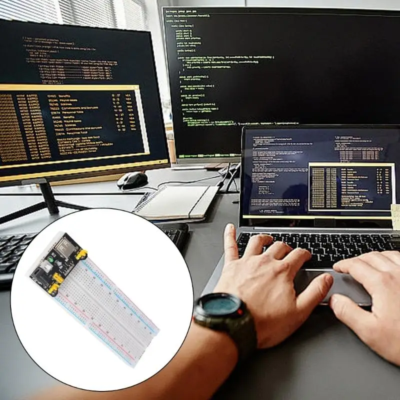 P9JB Breadboard PCB Bread Board MB102 Prototype PCB Solderless Breadboard Protoboard