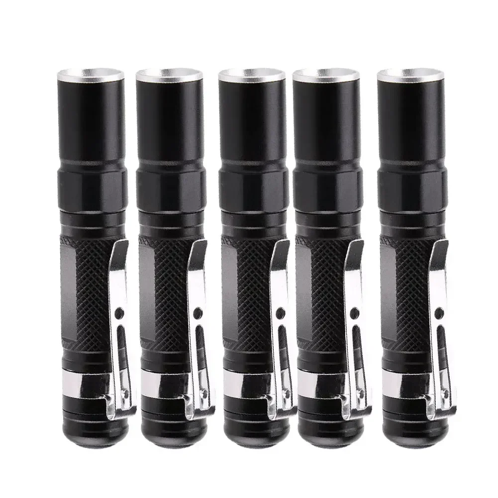 

MINI Pocket Torch Powerful LED Lantern AAA Battery for Camping Hunting Portable Mini Pen LED Flashlight Waterproof Pen Light