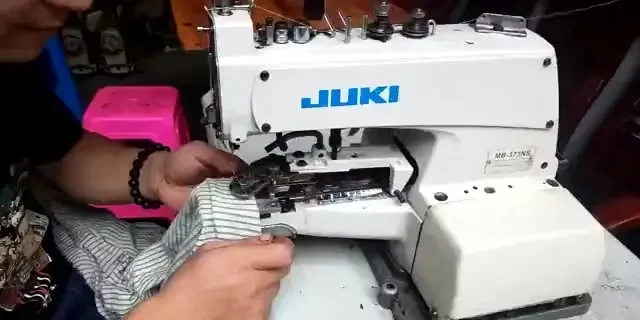 Used High Speed JUKIS 373 Button Attach Industrial Sewing Machines for sale