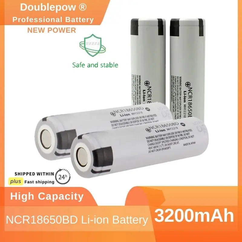 

18650 Lithium Battery 3.7V 3200mAh 10A 100% New Original Li-ion Rechargeable Large Current Cell Batteries DIY for Mobile Power