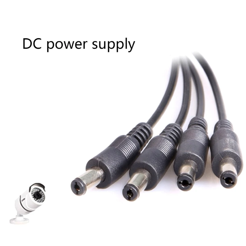 DC Power Plug Male Female Connector Cable 12V DC 2.1 x 5.5 mm Jack Plug 1 to 2 4 8 DC Connector Splitter Way Power Adapter Wrie