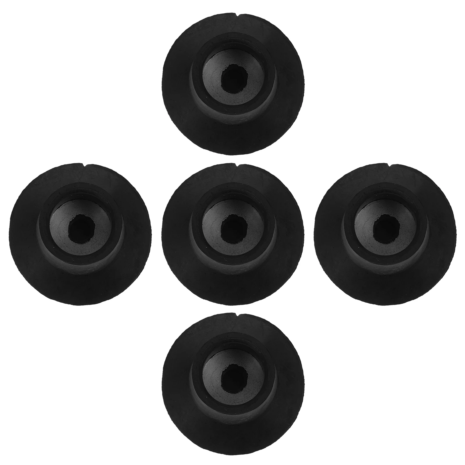

5pcs Trampoline Foot Pads 25mm Hole Black Rubber NonSlip Durable Replacement Leg Covers Mute Parts Accessories