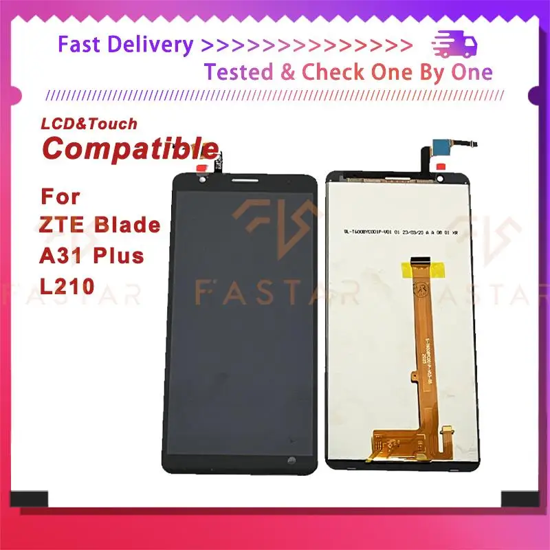 

6.0"Tested For ZTE Blade A31Plus LCD Display Touch Digitizer Assembly Replacement mobile phone Screen zte a31 plus L210 lcd