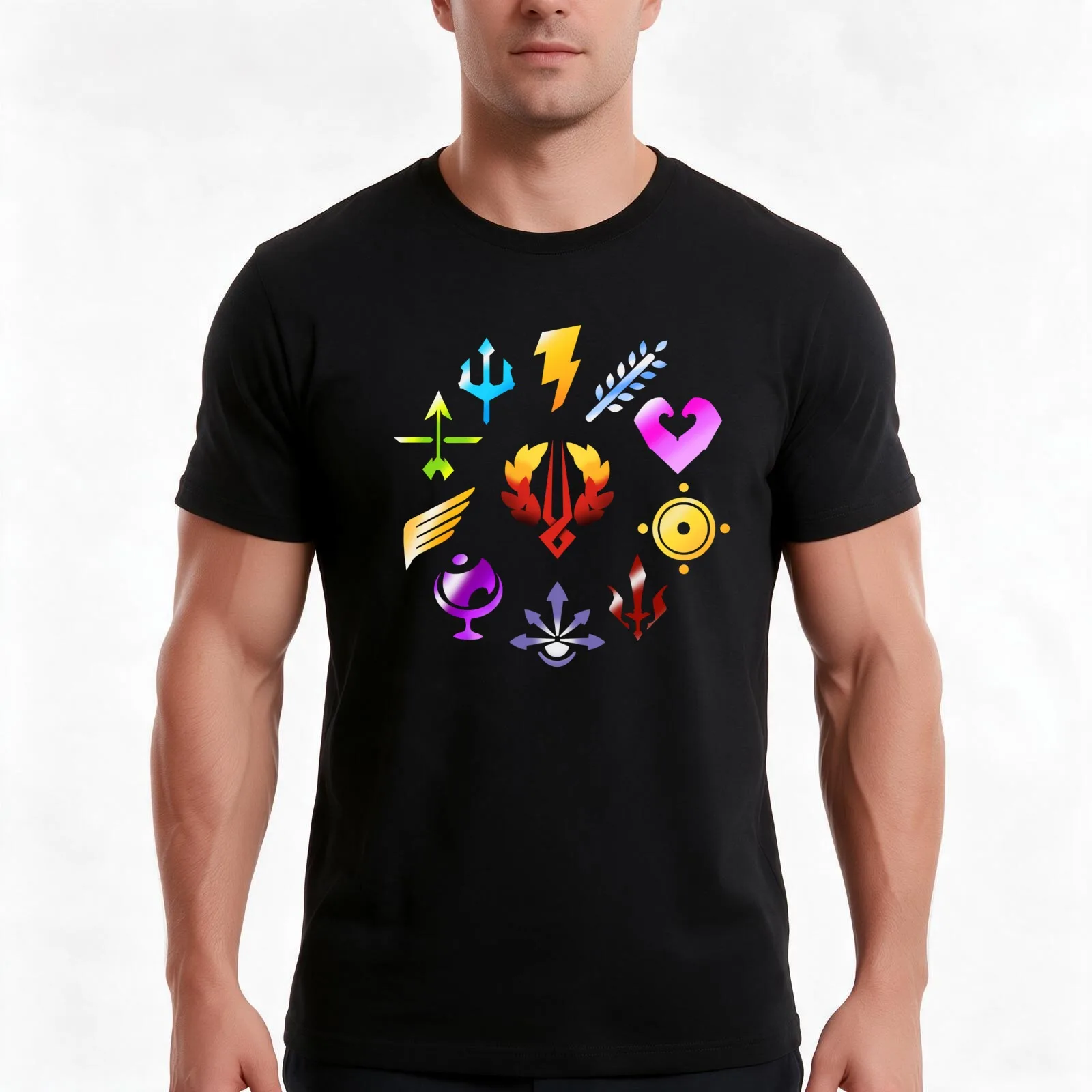 Hades Boons of Olympus T-Shirt, Summer Casual Cotton Tee, Oversized Streetwear Tops, Vintage Graphic Print, Unisex Men Women