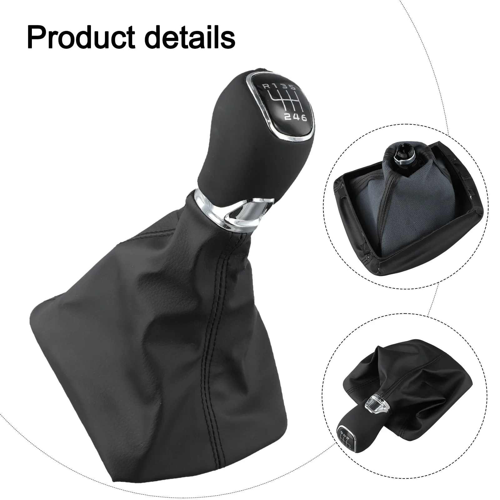 

Обновление салона автомобиля, 6-скоростной рычаг переключения передач Octavia II, как показано на рисунке, простая установка, литой дизайн