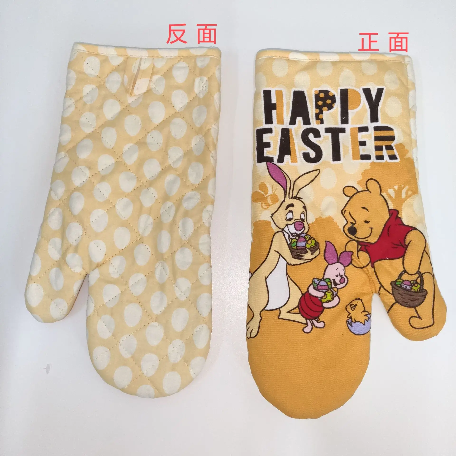 Rękawice kuchenne izolacyjne z wzorem kreskówkowym Disneya: Myszka Miki, Królik Peter, Snoopy, Księżniczka, wydłużone, grube.