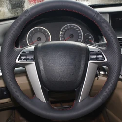 Customize DIY Micro Fiber Leather Car Steering Wheel Cover For Honda Accord 8 2008-2012 Crosstour 2012 Pilot 2009-2015 Odyssey 2