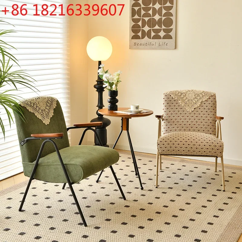 YAO fabric single leisure chair Nordic double combination small apartment living room balcony bed and breakfast furniture