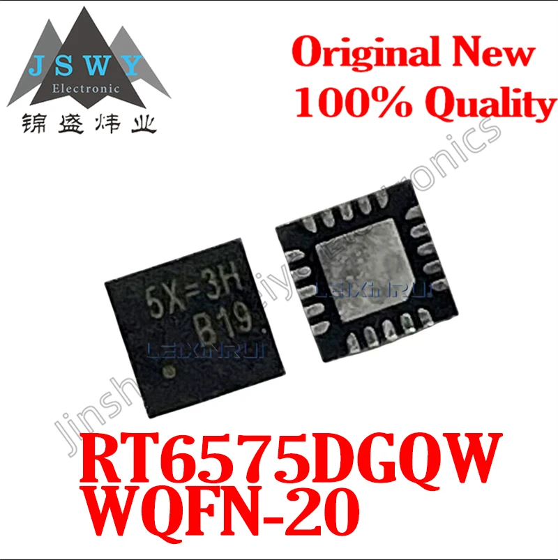 

(10/50Piece) 100% New RT6575DGQW RT6575D QFN20 Dual-Channel Synchronous DC-DC Buck Controller - In Stock, Original Chipset