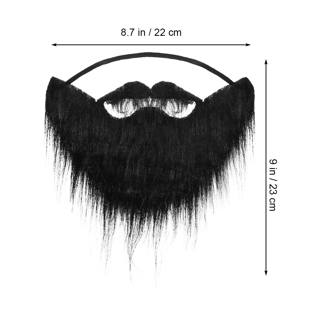 Funny Costumes for Fake Beards Prom Face Makeup Black Halloween Party Supplies Man