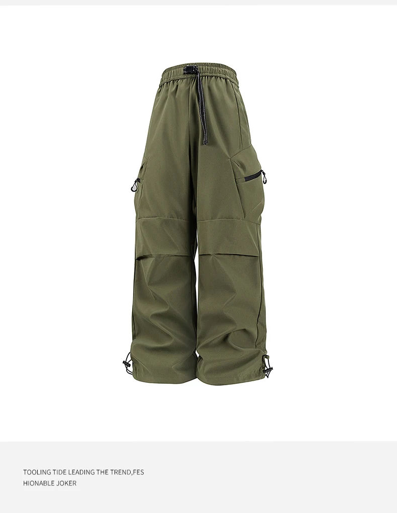 Frühling Herbst Casual Hose Mode Lose Bequeme Atmungsaktive Mehrere Taschen Cargo Lange Hosen Fitness Laufen Casual Hosen – Detail 15