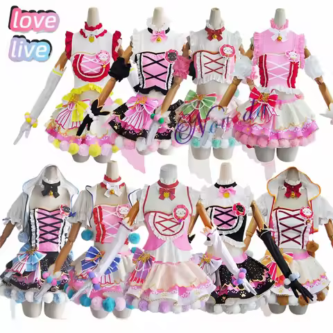 Anime LoveLive Cat Twin Tail Arcade Love Live Cosplay Costume Kotori Nico Tojo Maki Eli Ayase Nozomi Honoka Lolita Dress Uniform