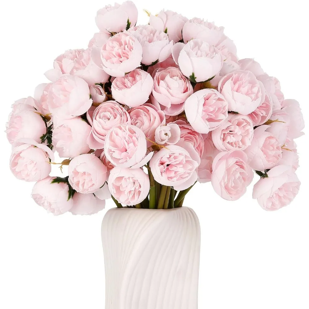 27 Köpfe Künstliche Rosen-Blumensträuße Heimdekoration Valentinstag Vintage DIY Braut Hochzeitsdeko Bastelgeschenke Zubehör – Detail 1