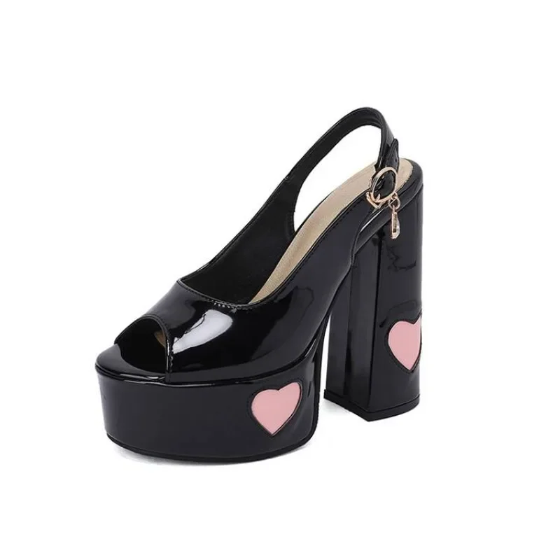 

Женские свадебные туфли. Сандалии с рыбьим ротом и милым дизайном. Банкеты на очень высоком каблуке. Свадьба.