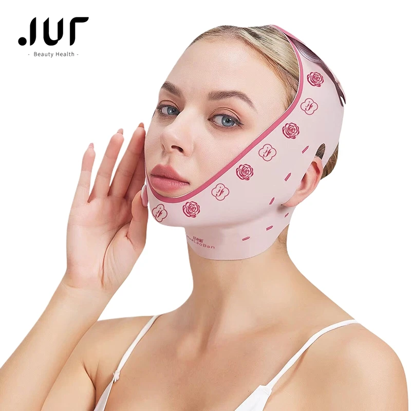 Oddychająca opaska wyszczuplająca do twarzy dla kobiet V-Line Face Shaper Chin Cheek Lift Up Belt Anti Wrinkle Facial Massage Strap Beauty Tool