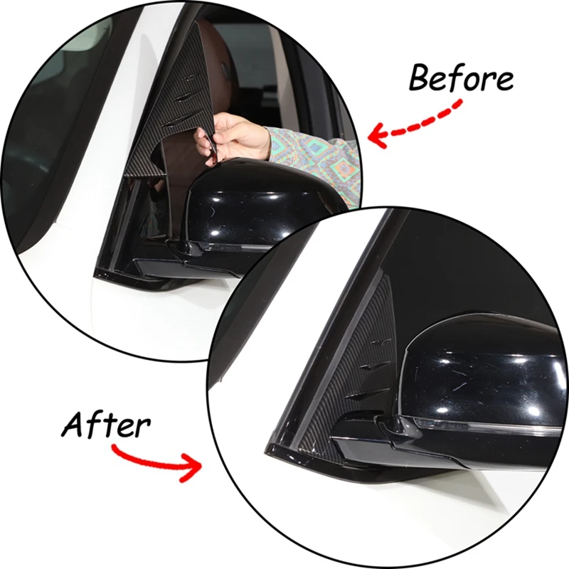

For BMW X3 G01 2018-2022 Car Rearview Mirror Side Window Spoiler Triangle Cover Trim Accessories - ABS