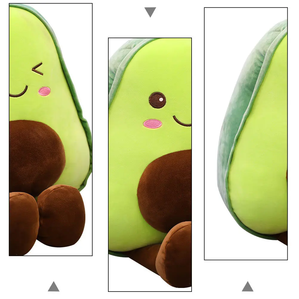 

Avocado Stuffed Toys and Pillows Toddler Cartoon Plushies Standard Cushion for Kids