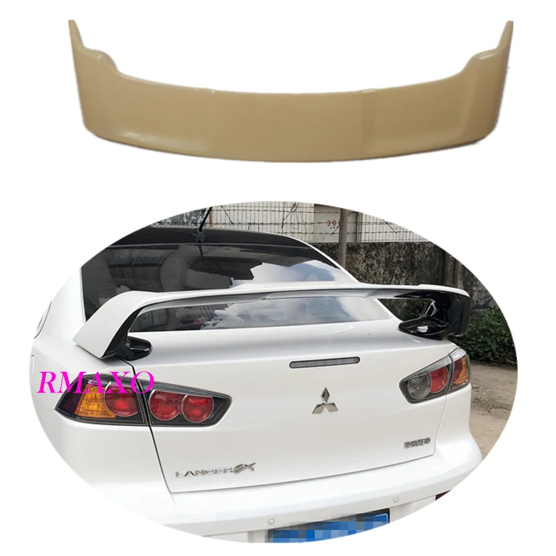 For Mitsubishi LANCER Spoiler 2009-2015 LANCER EVO Spoiler High Quality ABS Material Car Rear Wing Primer Color Rear Spoiler