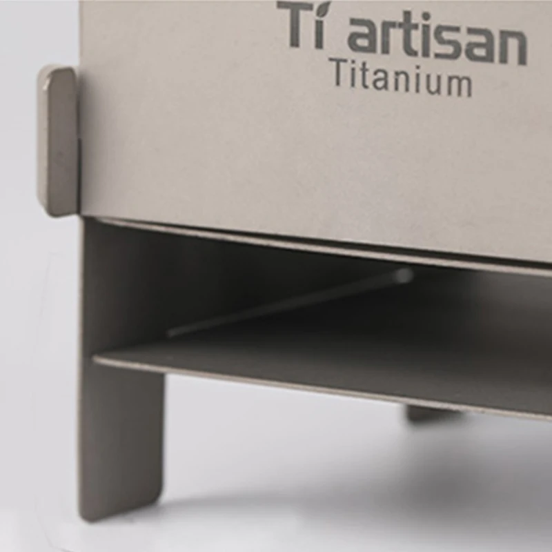Tiartisan EDC 티타늄 접이식 나무 스토브 알코올 버너, 초경량 휴대용 야외 캠핑 피크닉 조리기구, 바베큐 스토브 WS013T 썸네일 5