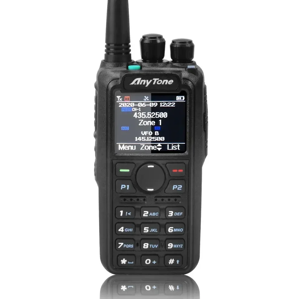 

Anytone AT-D878UVII Plus DMR Dual-Band VHF UHF Radio Walkie Talkie Long-Range GPS Two-Way Radio