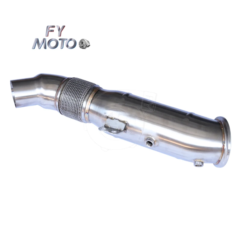 5INCH B58 Downpipe 304 Stainless One-Piece Bend for 2016+ F22 F23 M240i F30 340i F32 F36 440i G30 540i G11 740i