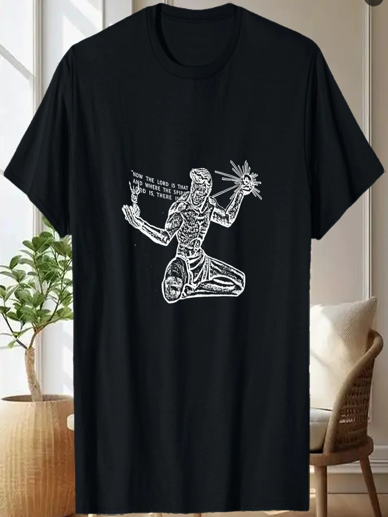 

Статуя Духа из искусственного детектора фотографий, Мичиган Детройт 313, футболка