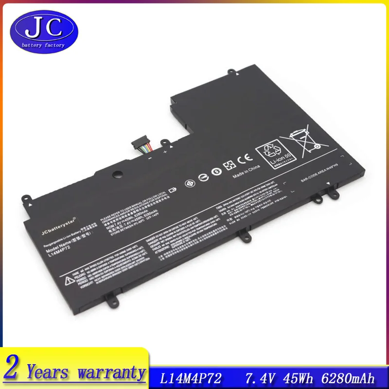 JCLJF New L14S4P72 Laptop Battery For LENOVO Yoga 3 14 Yoga 700 14ISK Serie Yoga3 14-IFI Yoga3 14-ISE L14M4P72