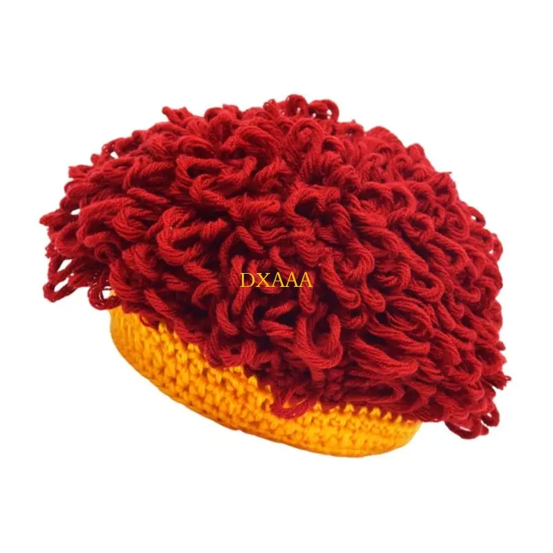DXAA Gorra Divertida con diseño Afro para niños niñas 3 a 8 años Accesorio Fiesta Transpirable y fácil Lavar