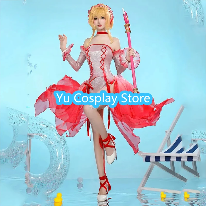 

KINOMOTO SAKURA Goldfish Suit Cosplay Costume Women Sexy Dress Halloween Carnival Uniforms Party Clothing Custom Made