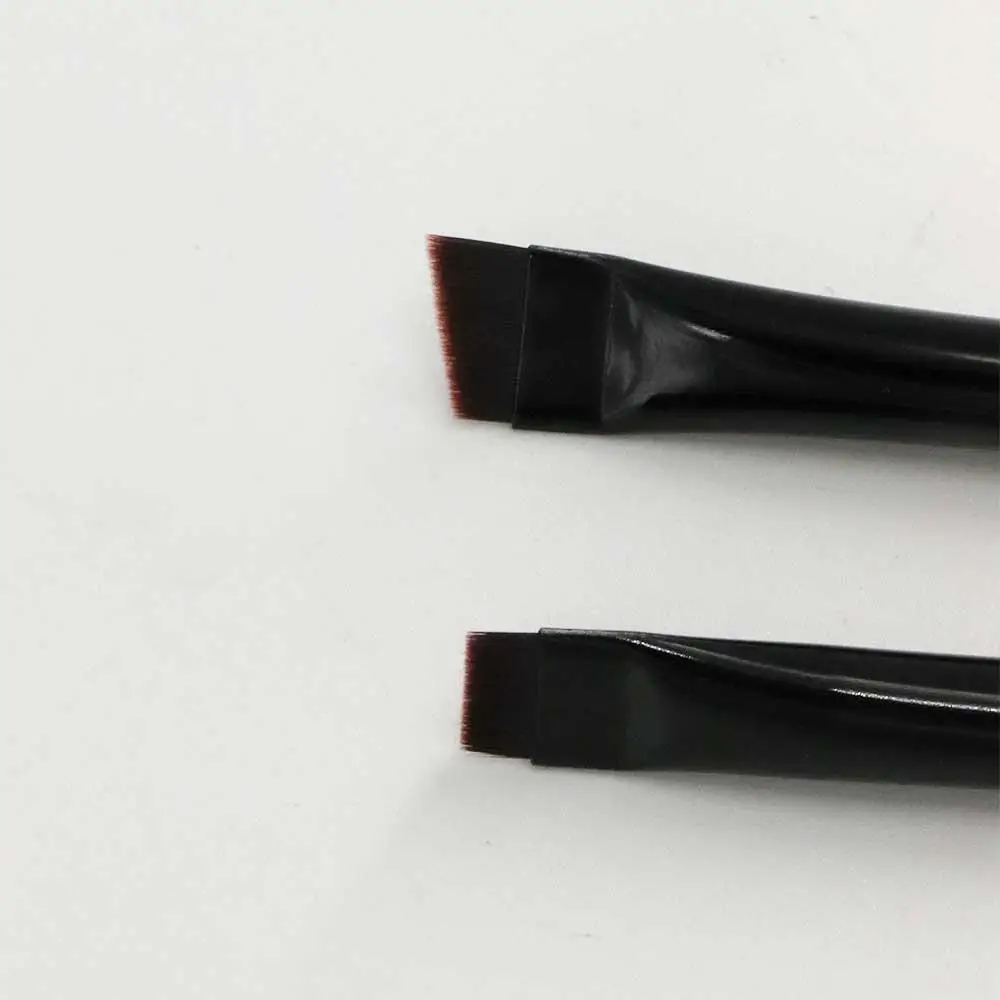 Herramienta de maquillaje, delineador de ojos, cepillo para principiantes, hoja de cepillo para cejas, pinceles de maquillaje, cepillo plano para cejas, pinceles para delineador de ojos fino en ángulo