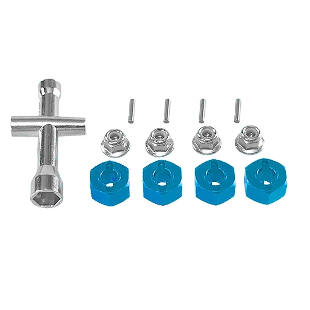 MJX 1/14 14210 1/16 RC remote control car cross wrench hexagonal sleeve M4 nut metal parts
