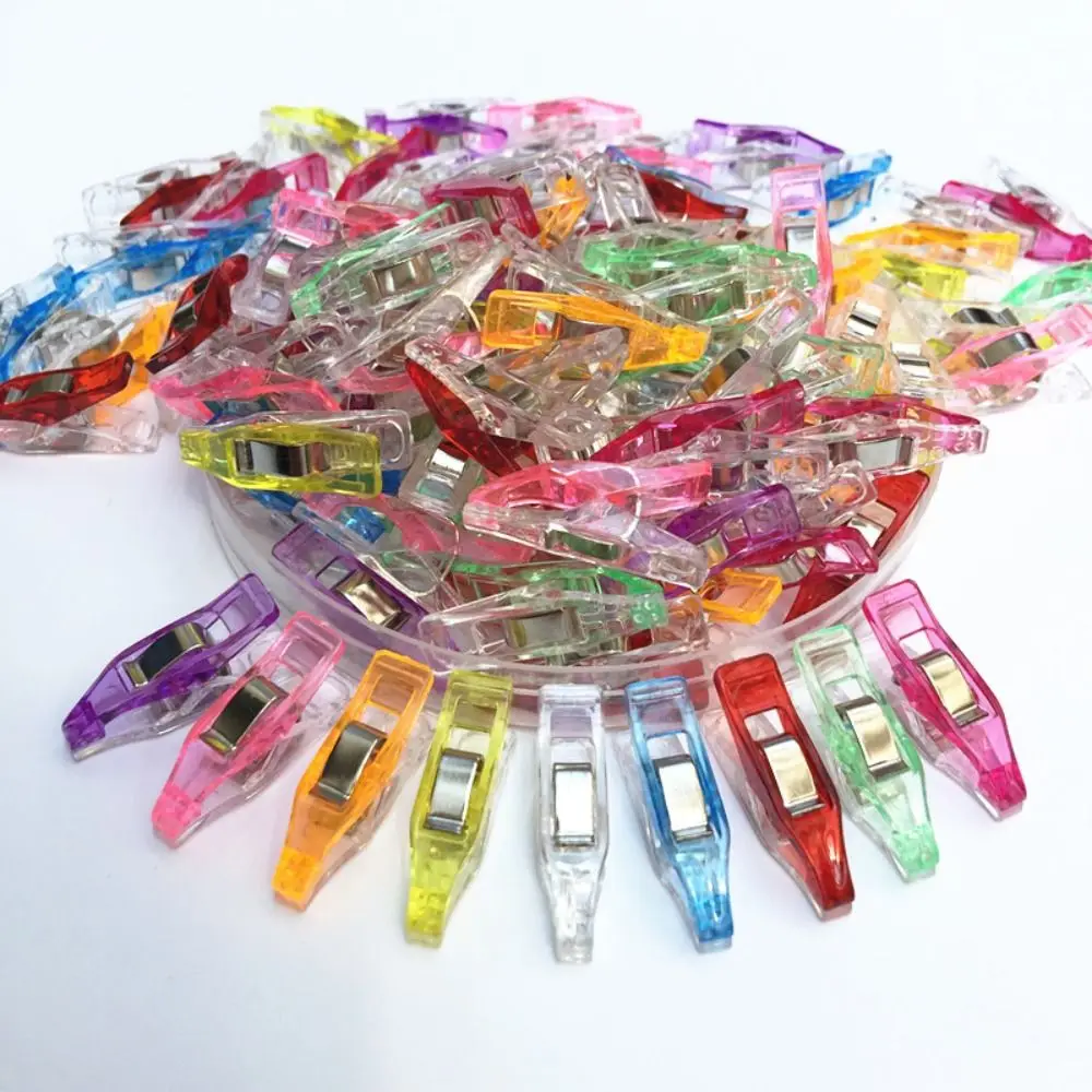 Mixed Color Fixed Clip High Quality Multifunctional Plastic Crochet Clips Multipurpose DIY Sewing Craft Clips