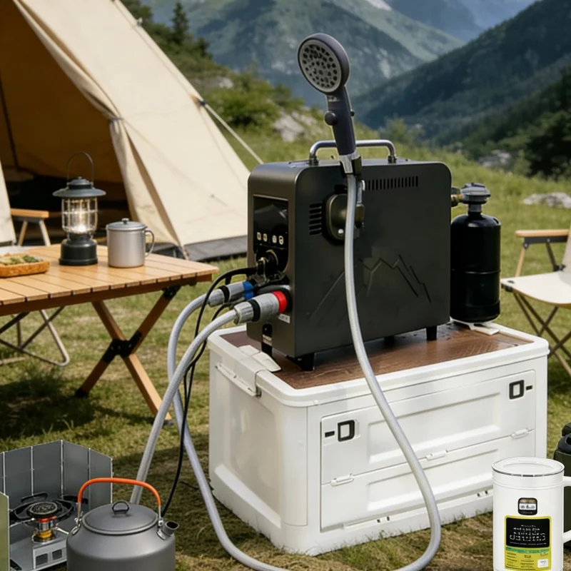 Portable Constant-temperature Water Heater Intelligent Control Showering Device for Outdoor Camping and Self-driving Trips