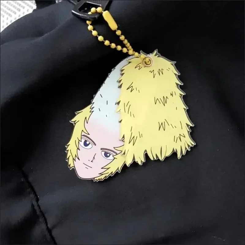 Hanazawa Teruki Anime brelok do kluczy Mob Psycho śmieszne towary brelok akrylowy klucz Hage Teru brelok do torebki wisiorek Ornament projekt ładny