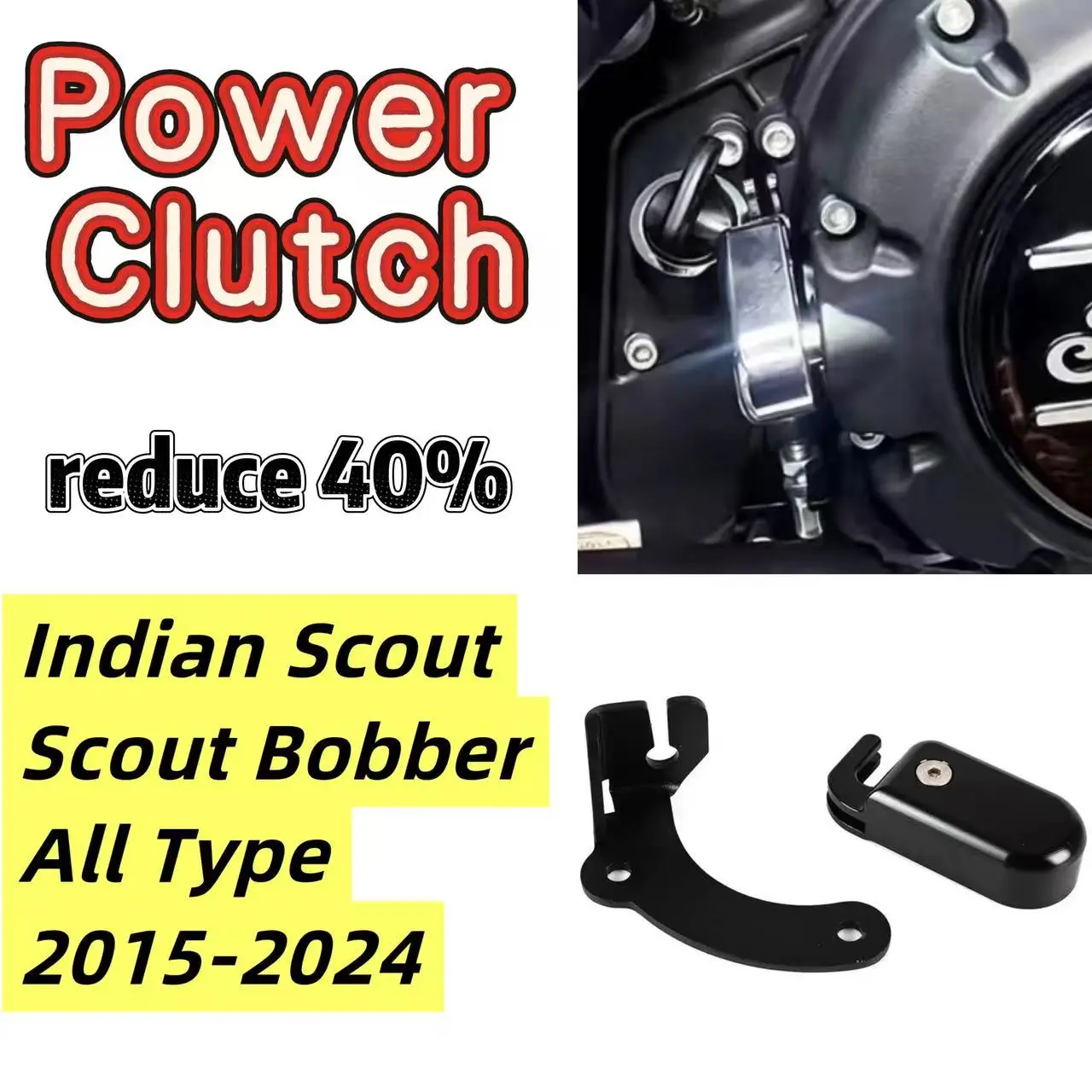 Motorcycle Clutch Relief Kit Easy Clutch Assist Bracket For Indian Scout Bobber Sixty Scout Classic Rogue Twenty 15-24 Helper