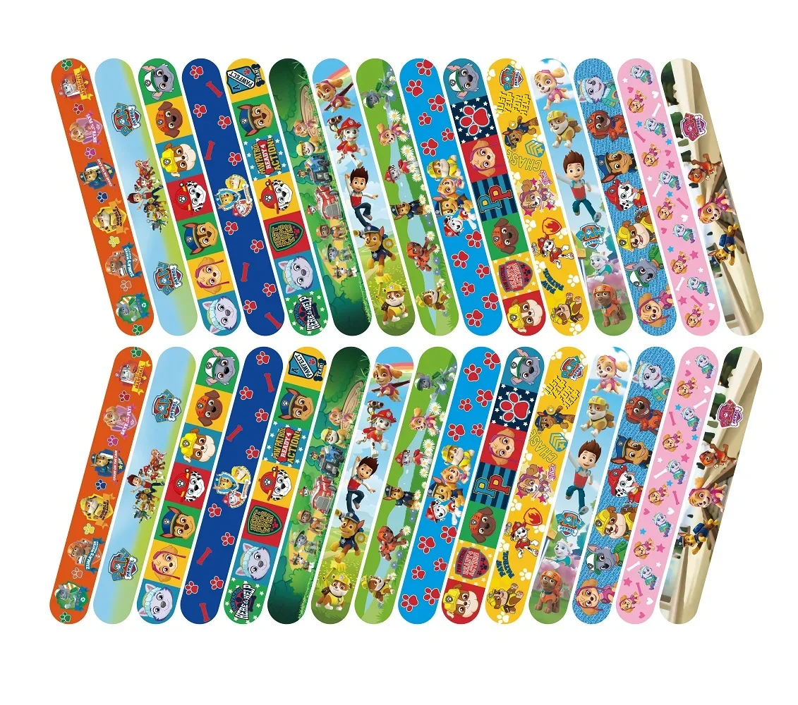 12-teiliges Set Paw Patrol Familien-Serie Armbänder Ryder Marshall Rubble PVC Schnappverschluss Cartoon Armband Kinderspaß-Geschenke – Detail 4