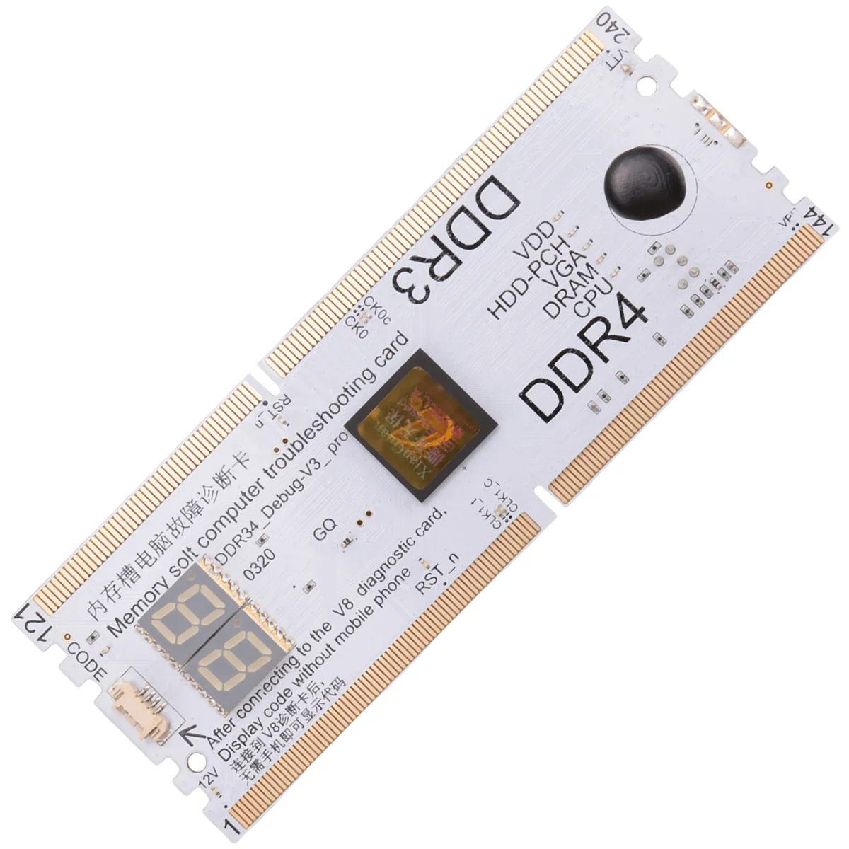 LSJD Laptop/Desktop Motherboard Memory Slot DDR3/DDR4 Diagnostic Analyzer Test Card Notebook for DDR3/4 Repair