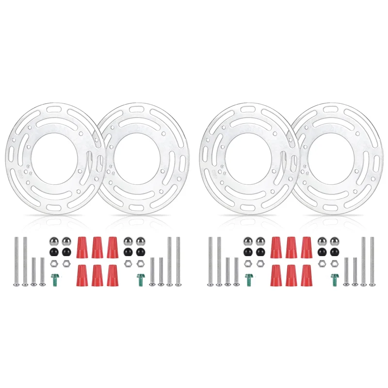 

A03F-4 Комплект монтажных кронштейнов для светильников, монтажная пластина для потолочного светильника, блоки для крепления настенного светильника с винтами и гайками