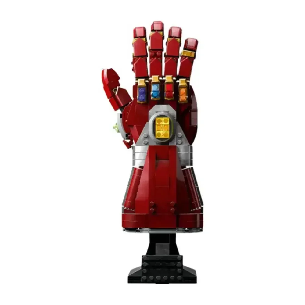 Hot Toys MARVEL Avengers Nano Superheroes Gauntlet Glove Model Brick Compatible 76223 Building Blocks DIY Sets Adults Kids Gifts