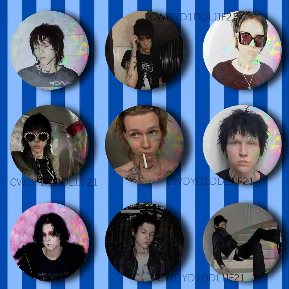 

K-Kai Angel damage Button Pins Cool Anime Cosplay Badges Clothes Backpack Decorations Brooch Gifts