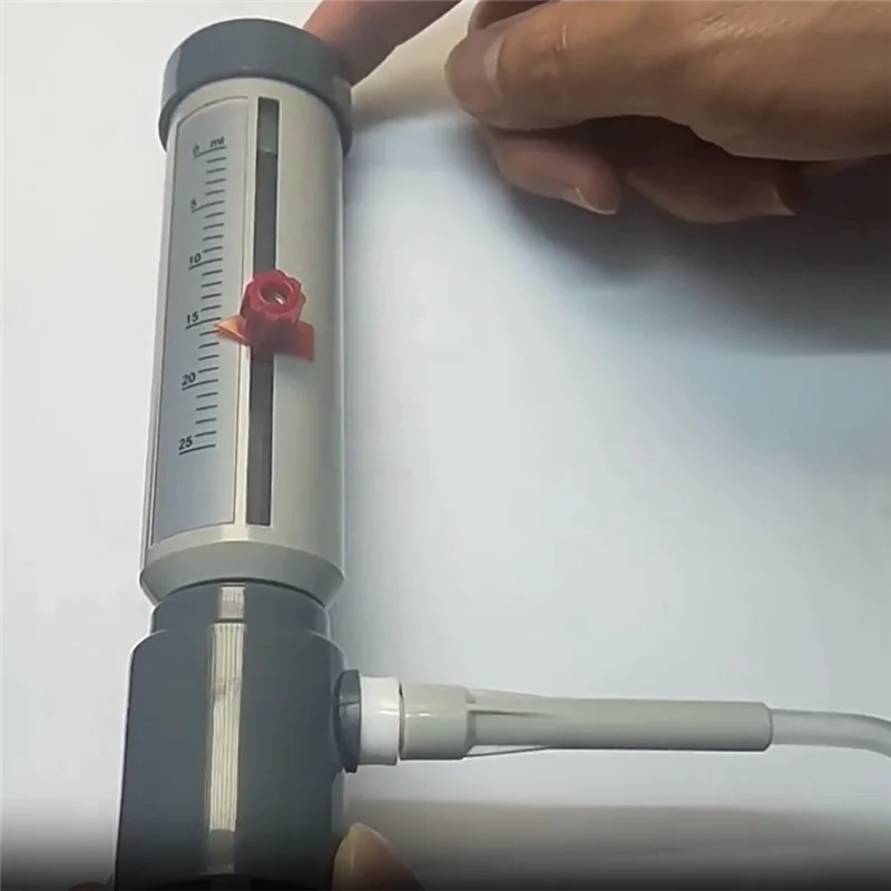 Dispensador superior de botella AF93-Lab, dispensador de líquido semiautomático económico, tipo manga, 5-25 Ml, Adder de líquido ajustable