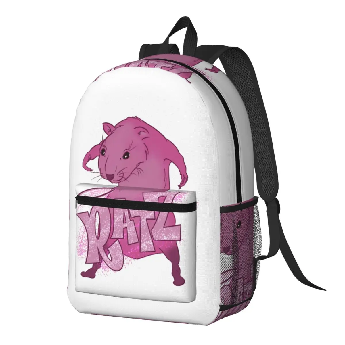 

RATZs PINK MOUSE Merch Backpack Daypack Large Capacity Boys Girls BookBag School Bag Shoulder Bags for Men Women