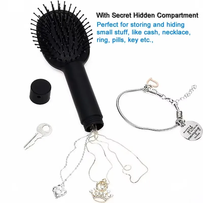 Creative ⁣⁣⁣⁣Hidden Secret Sight Diversion Compartment Hair Comb Storage Hide Ring Cash Necklace For Home Travel Stash Safe