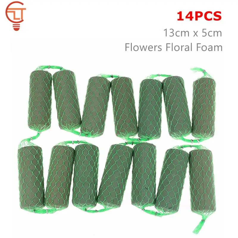 14/10Pcs Floral Foam Block Packaging Material Dry Flower Mud Reinforced Flower Arrangement Wedding Garden Home Decorative Tool